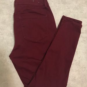 Size 32 LLR Cranberry Denim Skinny Jean